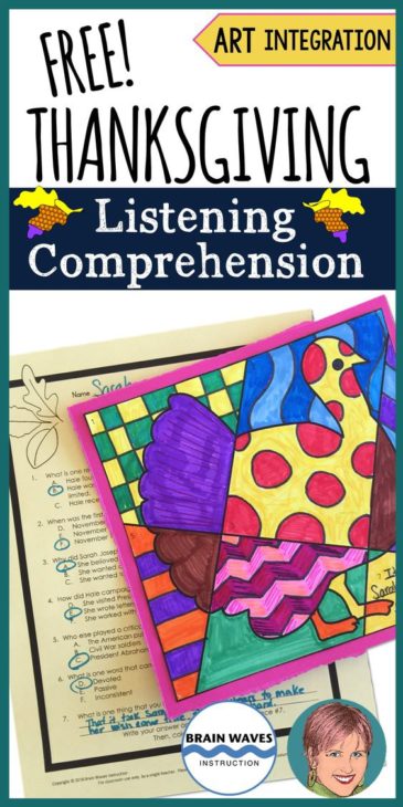 Free Listening Comprehension for Thanksgiving! 10 Easy and fun Thanksgiving activities for kids - going beyond turkey hands!