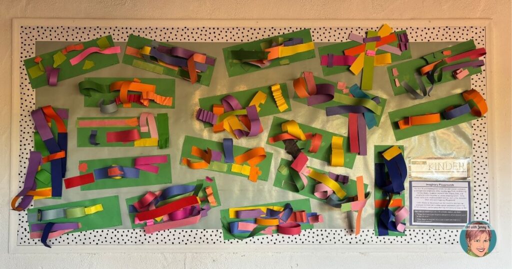 imaginary playground display from Art with Jenny K.