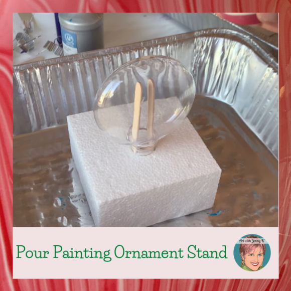 Christmas Craft: Pour Painting Ornaments