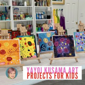 Yayoi Kusama art projects painting on canvas