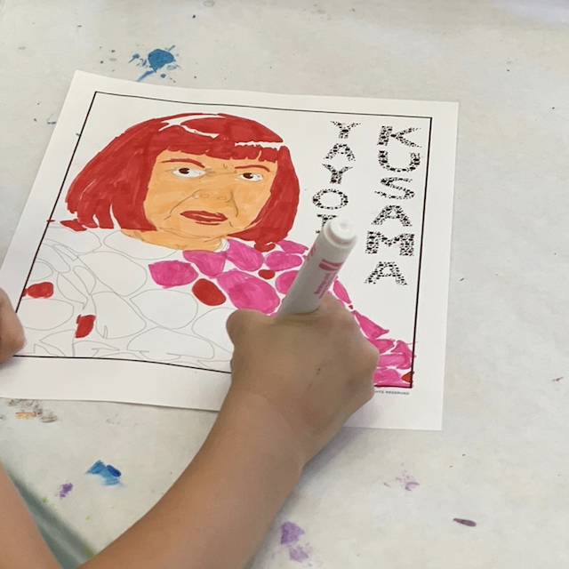 5th Grade – Yayoi Kusama's Pumpkins – In the K-8 Art Studio with