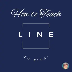 How to teach line to kids - a collection from Art with Jenny K.