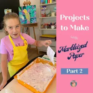 Projects to make with Marbleized Paper