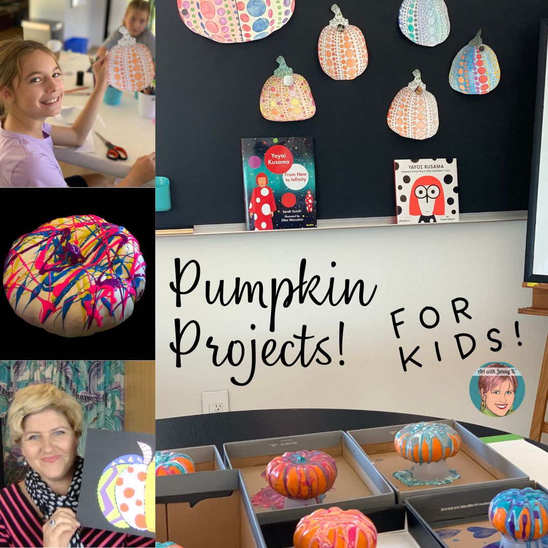 Pumpkin projects for kids from Art with Jenny K.