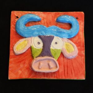 Relief Clay Tiles | Kid Made | Animal Themed