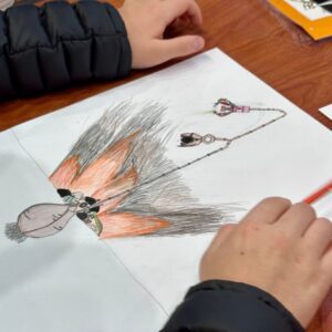 All About Me Lesson with hand-drawn flowers