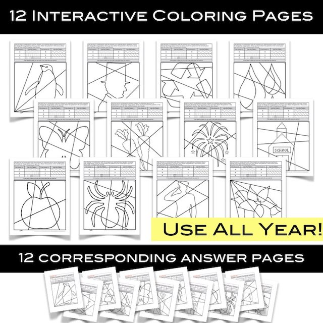 Nonfiction Reading Comprehension and Coloring Activity