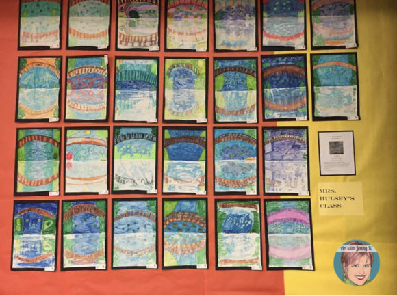 Student created bulletin board ideas. Monet's Magic Solution