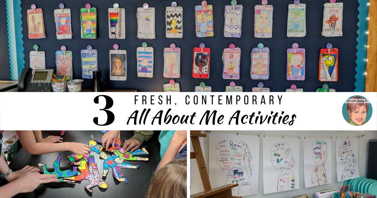 3 Fresh, Contemporary All About Me Activities from Art with Jenny K.