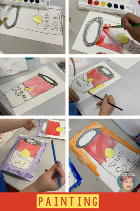 Andy Warhol for Kids | Campbell's soup can art lesson. An Art with Jenny K. lesson.