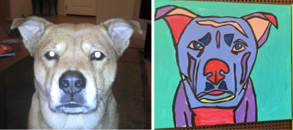 In Memoriam Dog Painting from Art with Jenny K.