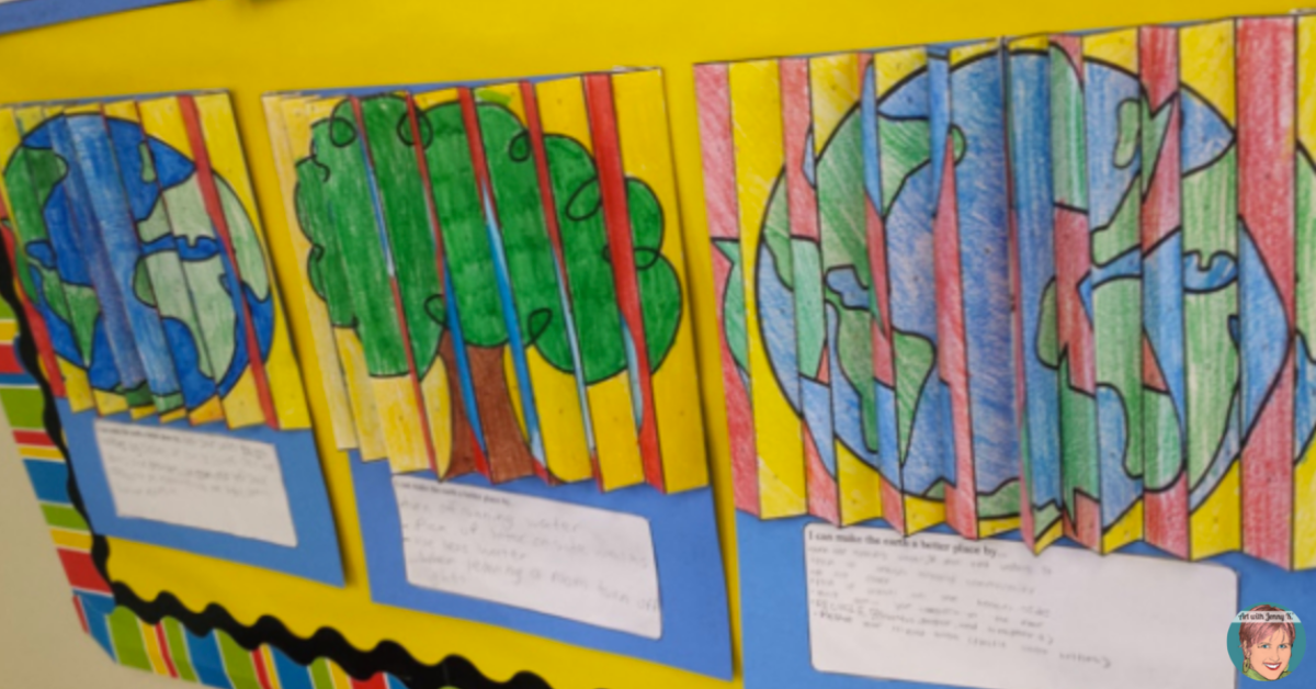 Earth Day Agamographs make super fun and unique (and easy) art activity to complement Earth Day lessons.
