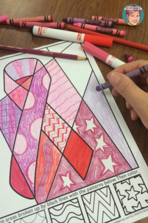 Cancer awareness coloring sheet