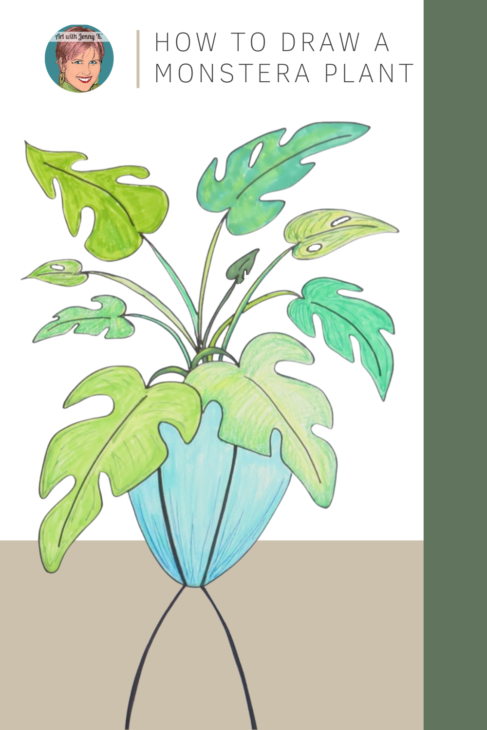 How to Draw Monstera Plant from Art with Jenny K.