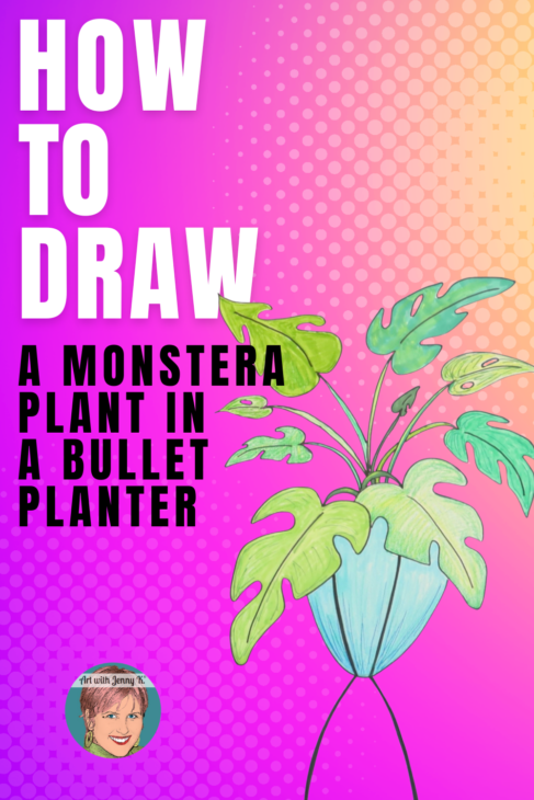 How to Draw Monstera Plant Leaf