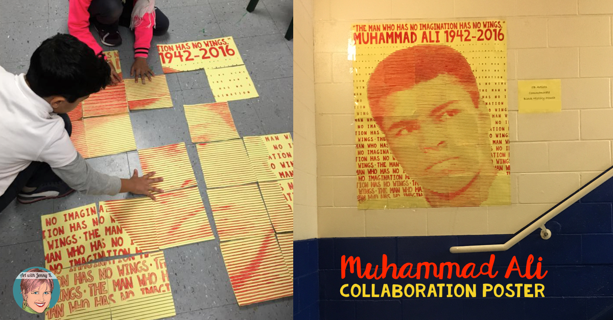 Muhammad Ali art infusion project for teachers and students. A great way to honor a great man in your class.