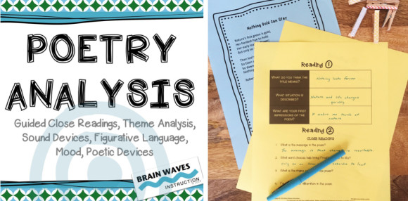 Poetry resources from Brain Waves Instruction.