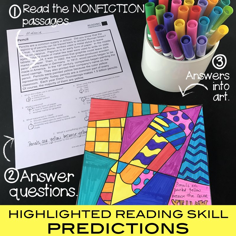 Nonfiction Reading Comprehension and Coloring All Seasons