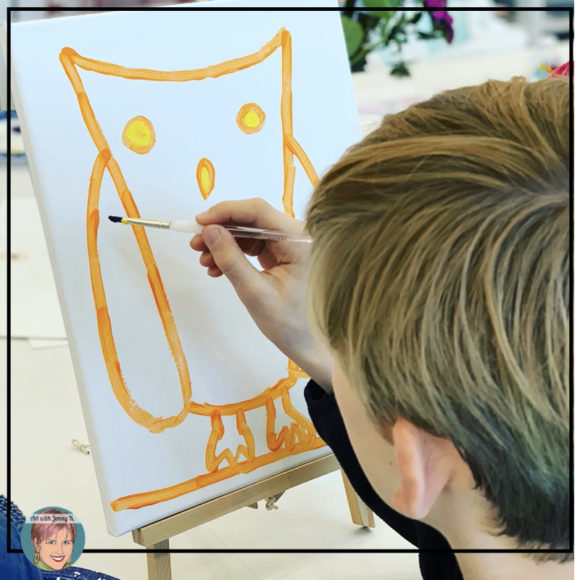 Owl theme birthday party ideas for anyone from Art with Jenny K.