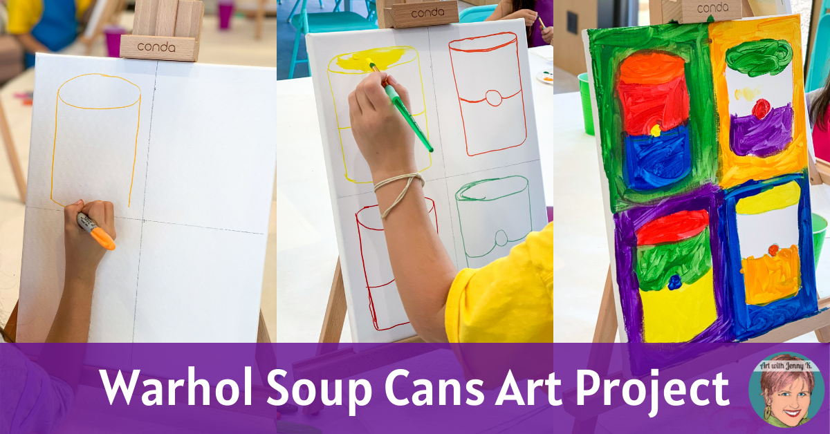 Warhol Soup Cans Art Project - Art With Jenny K.