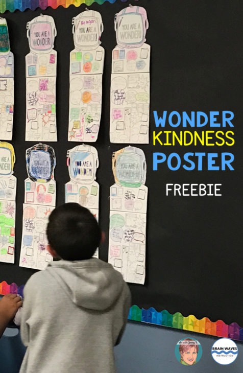 Wonder freebie - Wonder Kindness Poster to promote kindness in your classroom with your students. 