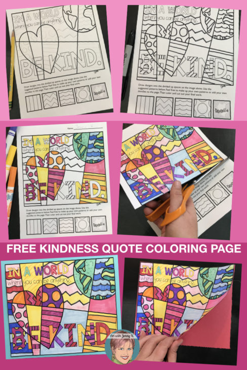3 Easy Kindness Activities for Your Classroom! Free kindness coloring page for your classroom.