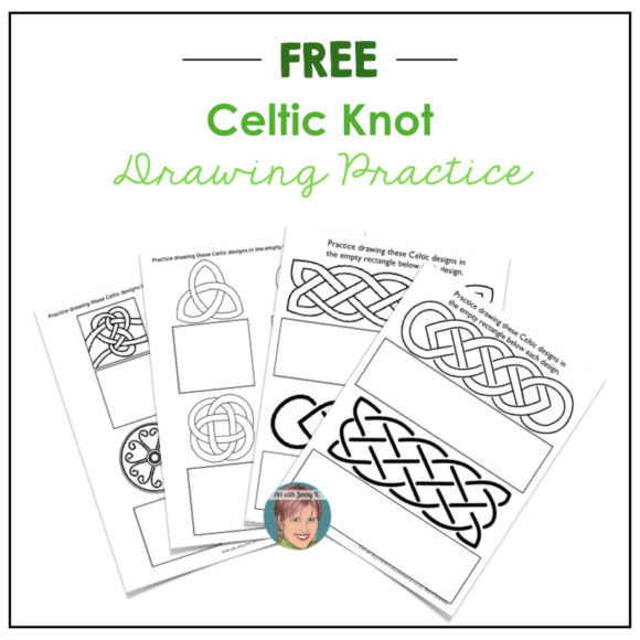 Celtic Knot FREEBIE when you join Art with Jenny K's email list.