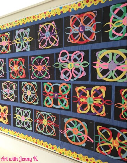 Celtic Knot paper project from Art with Jenny K. 