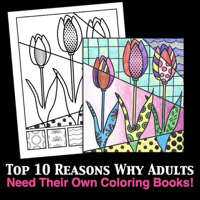 Adult Coloring Books Super Set -- 10 Deluxe Coloring Books for Adults and Teens