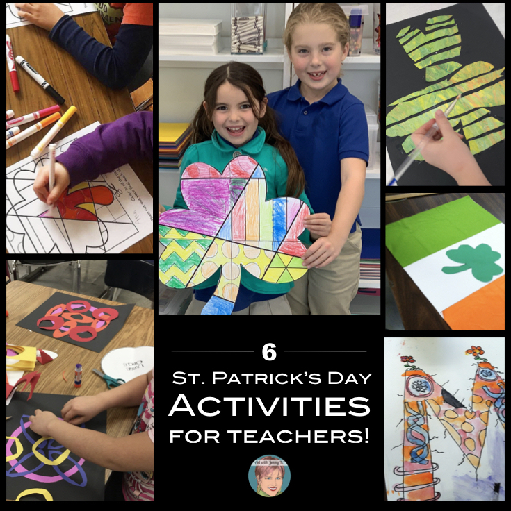 St. Patrick's Day Activities for teachers. From Art with Jenny K.