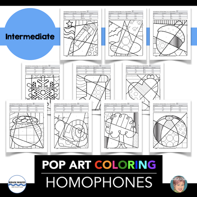 Homophone Coloring Pages