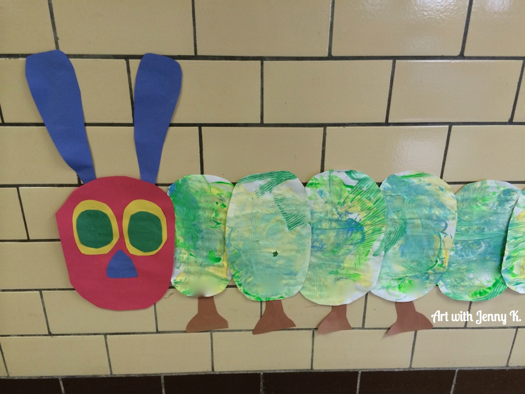 The very hungry caterpillar art project 
