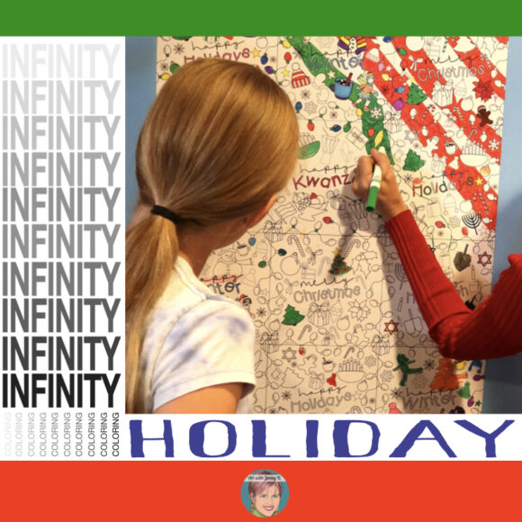 infinity coloring from Art with Jenny K.