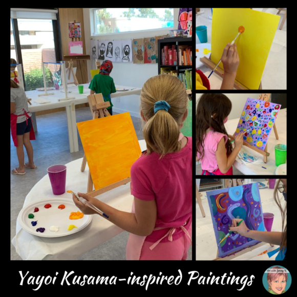 Yayoi Kusama Art Projects for Kids Paintings