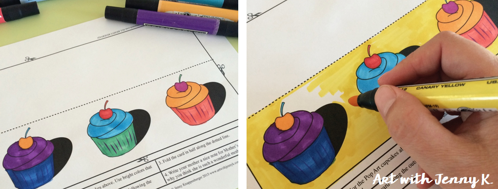 Make Pop Art Mother's day cards with your students. This is an easy project for teachers and fun for kids this Mother's Day (12 designs). MUM variations included (4 designs).