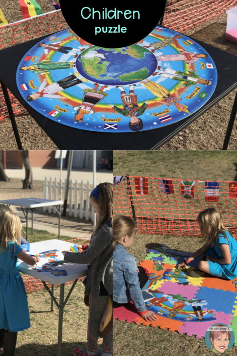 5 Preschool Activities for a school fundraiser event. Children around the world puzzle.