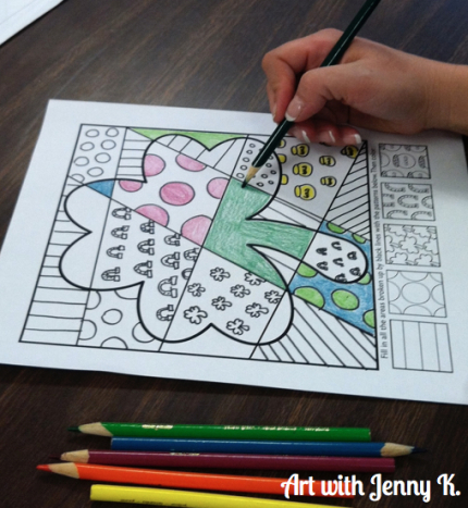 Interactive St. Patrick's day coloring sheets - no two are ever the same! Fun March art activities. 
