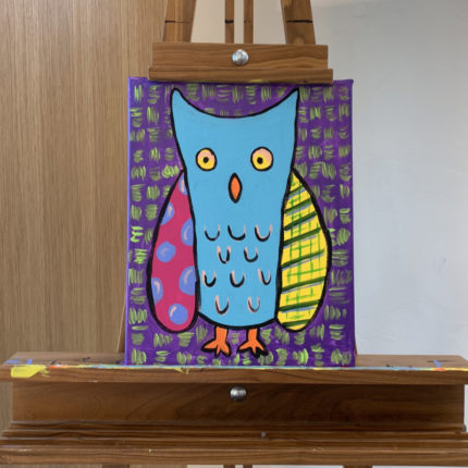 How to Draw an Owl - step-by-step instructions for teachers and parents from Art with Jenny K. 