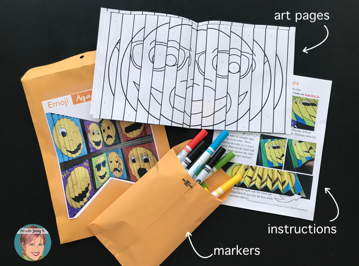 Summer Art Packets! No frills - No Fuss - Just fun from Art with Jenny K.