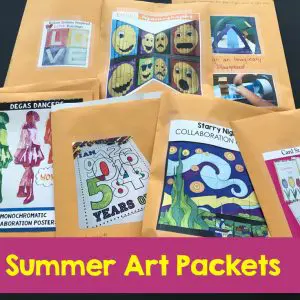 Summer Art Packets! No frills - No Fuss - Just fun!