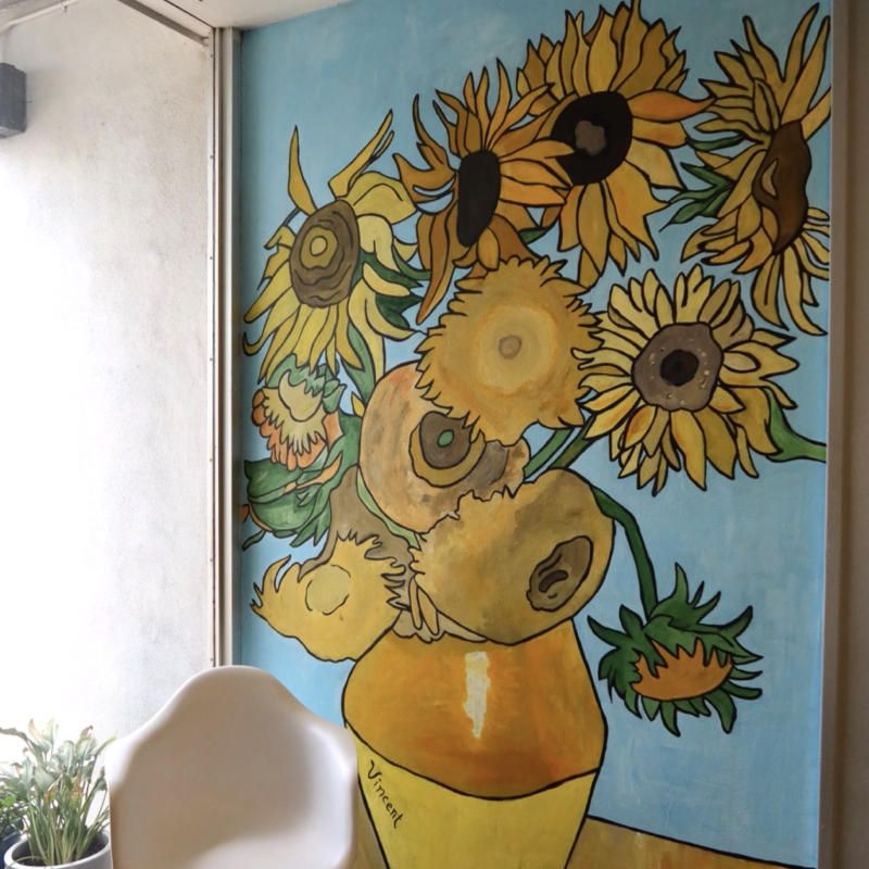 Vincent van Gogh Sunflower Mural