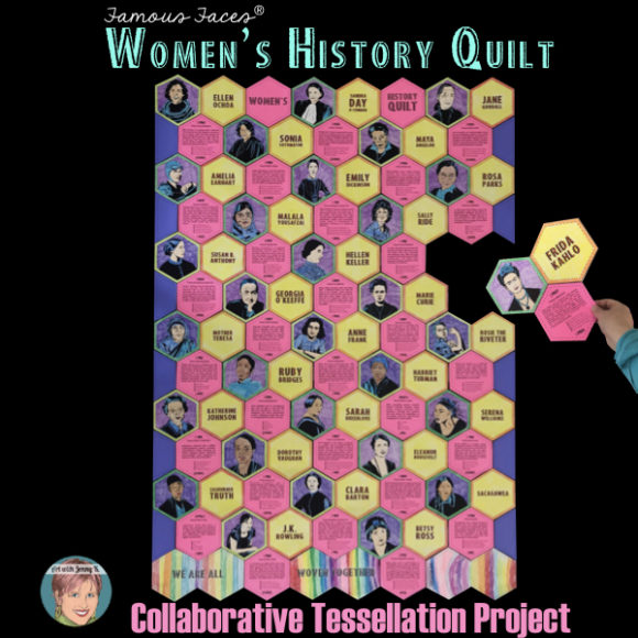 Art with Jenny K Women's History quilt.